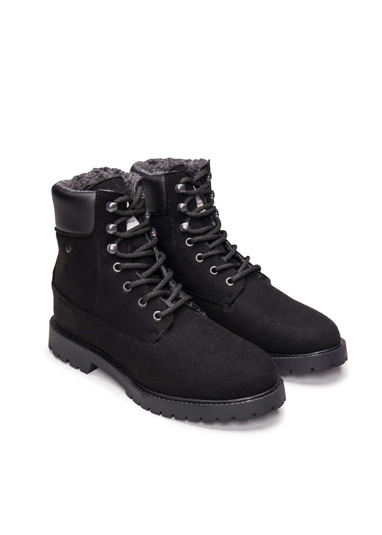 Gadea Black Suede Vegan Mountain Boots unisex - Ecomarket.com