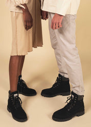Gadea Black Suede Vegan Mountain Boots unisex - Ecomarket.com