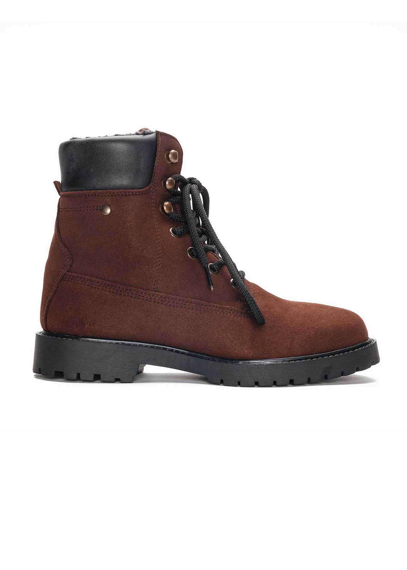 Gadea Brown Suede Vegan Mountain Boots unisex - Ecomarket.com
