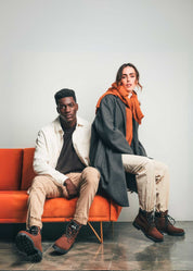 Gadea Brown Suede Vegan Mountain Boots unisex - Ecomarket.com
