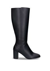 Greta Black Vegan Knee-High Boots - Ecomarket.com