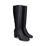 Greta Black Vegan Knee-High Boots - Ecomarket.com