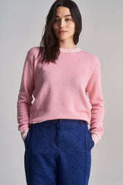 HANA organic Cotton Sweater - Pink - Ecomarket.com