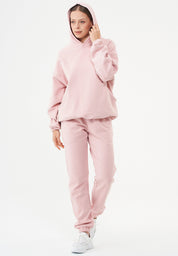 HANDE Soft Touch Oversize Hoodie in 100% Organic Cotton in pink - Ecomarket.com