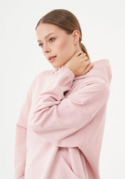 HANDE Soft Touch Oversize Hoodie in 100% Organic Cotton in pink - Ecomarket.com