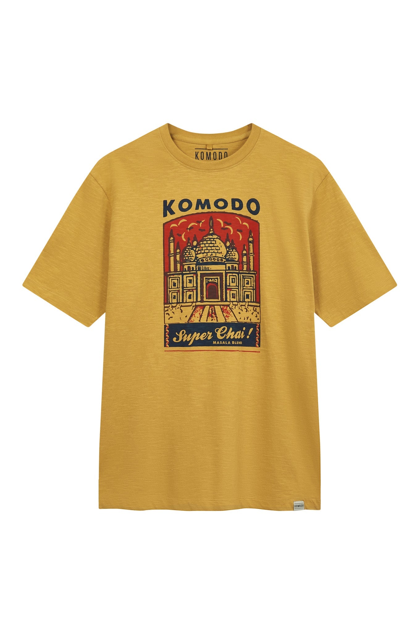 SUPER CHAI Mens GOTS Organic Cotton Tee - Honey - Ecomarket.com
