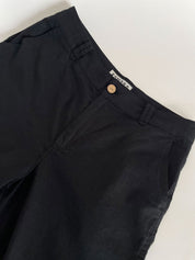 MAKULU - Organic Linen Cotton Trouser - Black - Ecomarket.com
