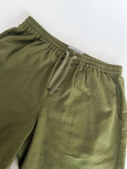JERRY - Organic Linen Cotton Shorts - Khaki - Ecomarket.com