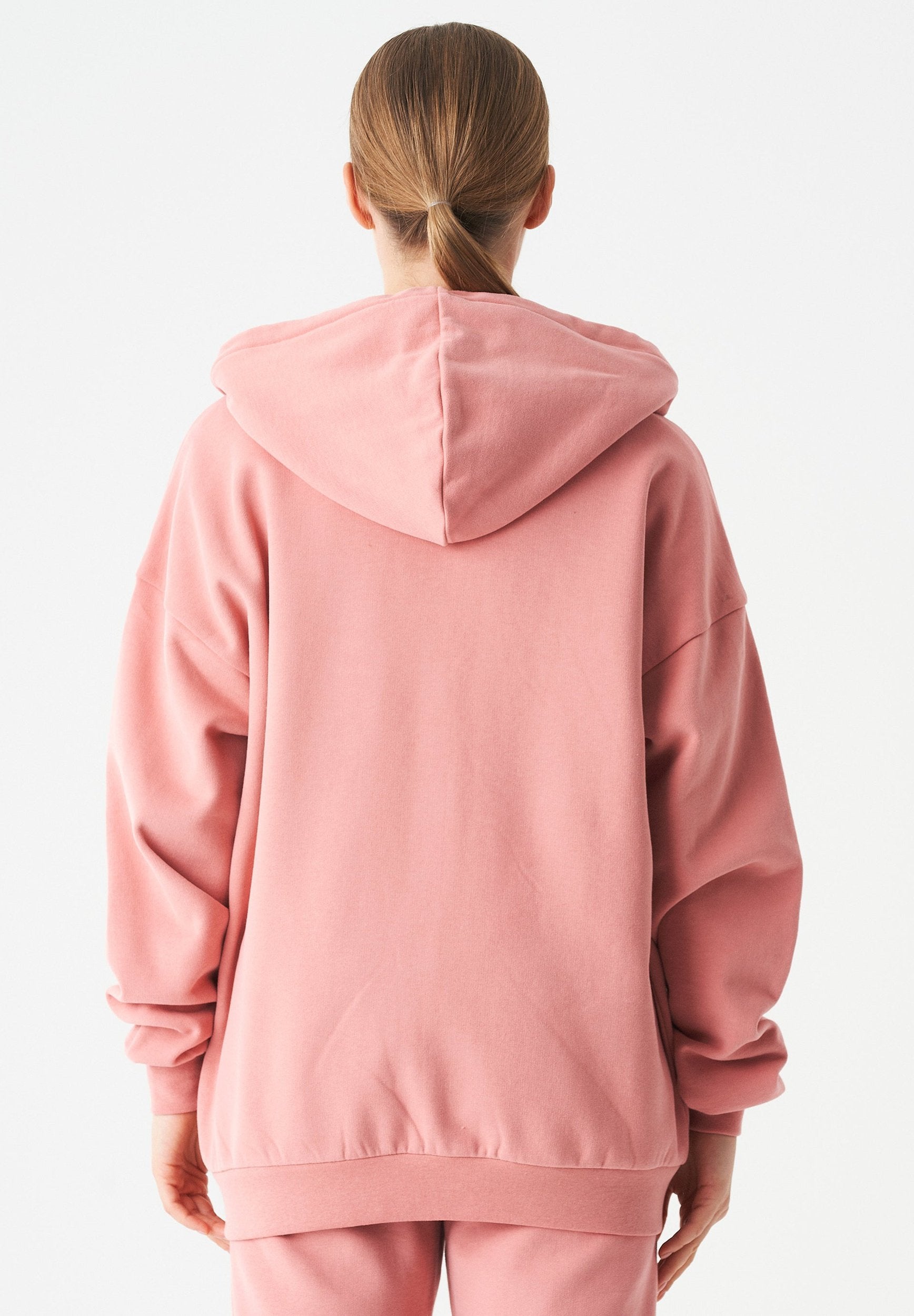 JALE Soft Touch Hoodie in 100% Organic Cotton in blush - Ecomarket.com