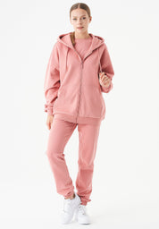 JALE Soft Touch Hoodie in 100% Organic Cotton in blush - Ecomarket.com