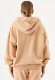 JALE Soft Touch Hoodie in 100% Organic Cotton in beige - Ecomarket.com