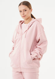 JALE Soft Touch Hoodie in 100% Organic Cotton in pink - Ecomarket.com