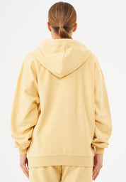 JALE Soft Touch Hoodie in 100% Organic Cotton in soft yellow - Ecomarket.com