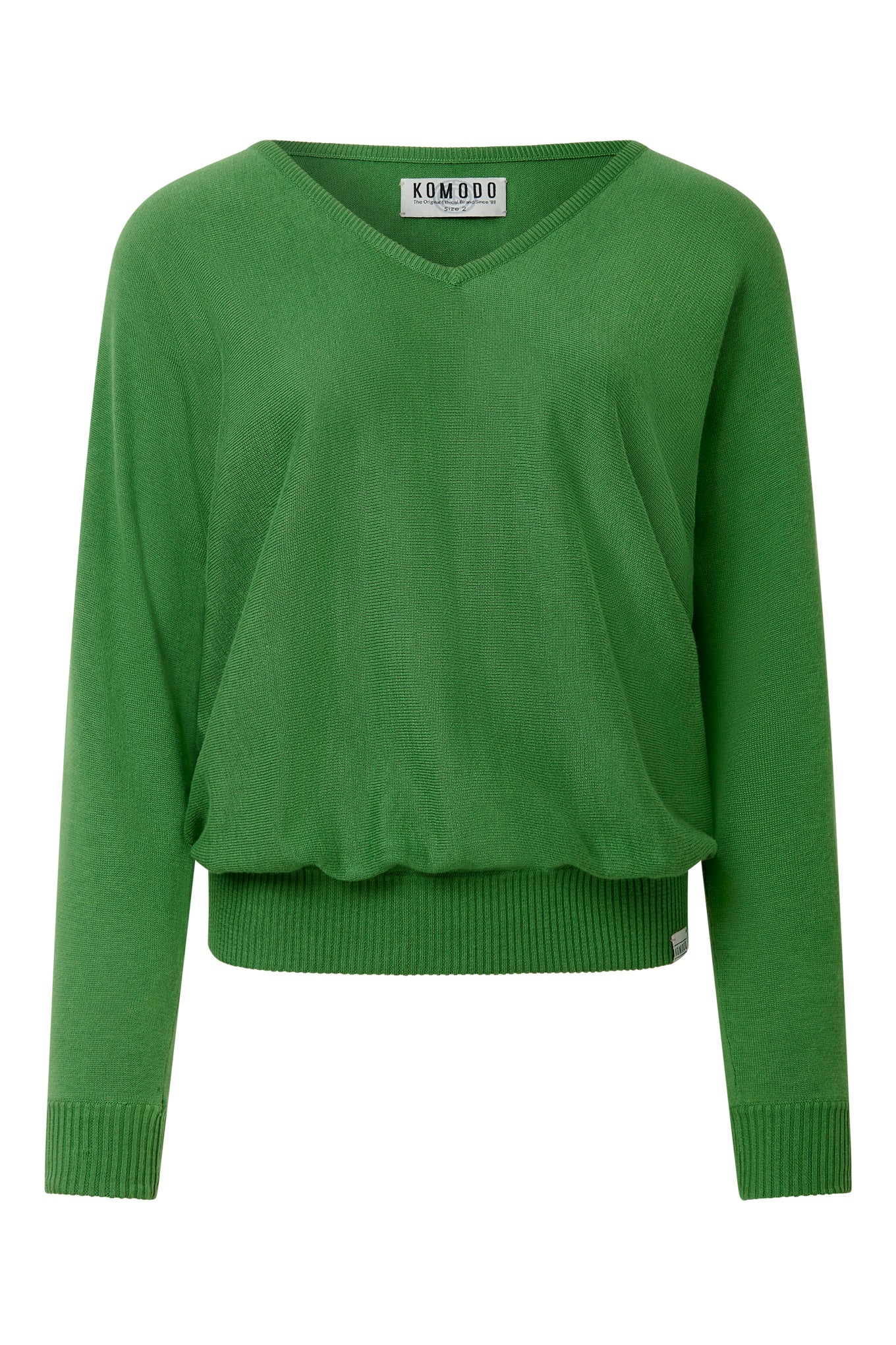CLOVER - Cotton Tencel Sweater - Jungle Green - Ecomarket.com