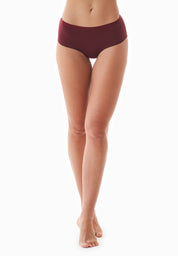 KARINNA | Organic Cotton & TENCEL™ Modal Hipster Briefs, 3-Pack (bordeaux) - Ecomarket.com
