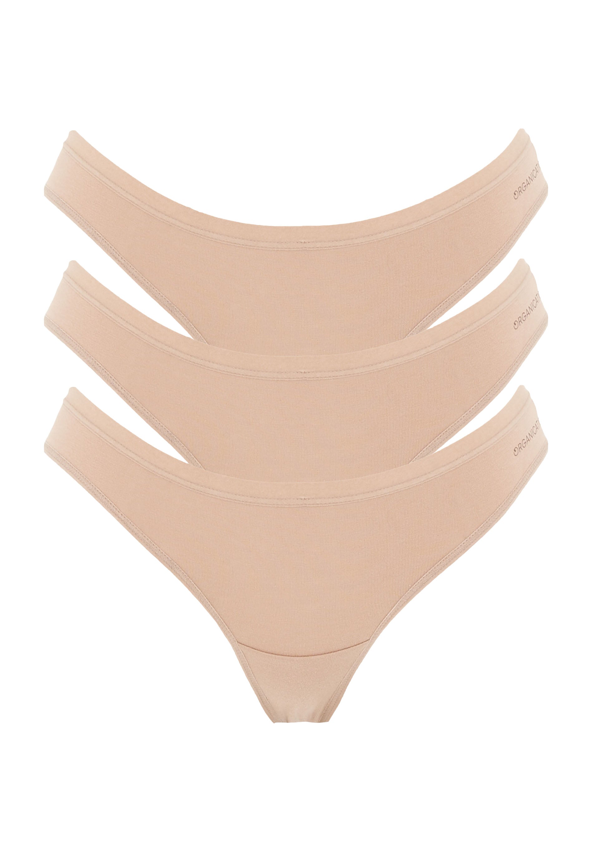 KAVINN | Organic Cotton & TENCEL™ Modal Hipster Briefs, 3-Pack (beige) - Ecomarket.com
