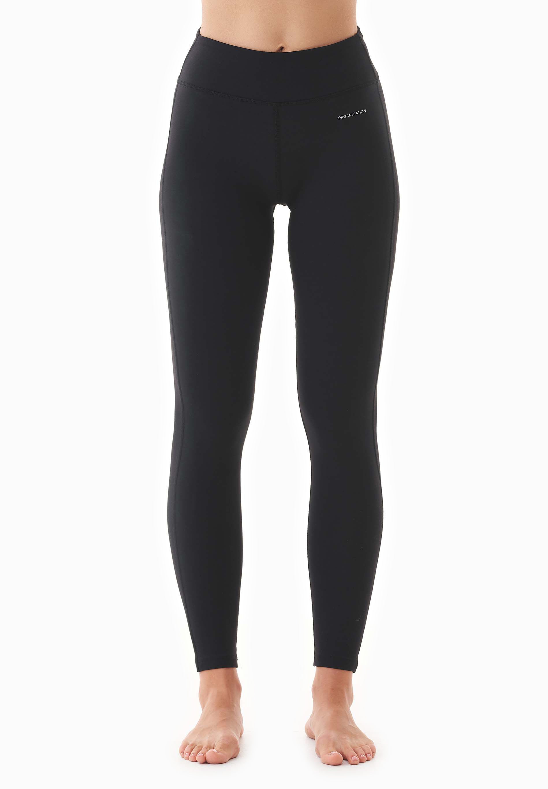 LENNA | High-waisted leggings made from organic cotton in black - Ecomarket.com