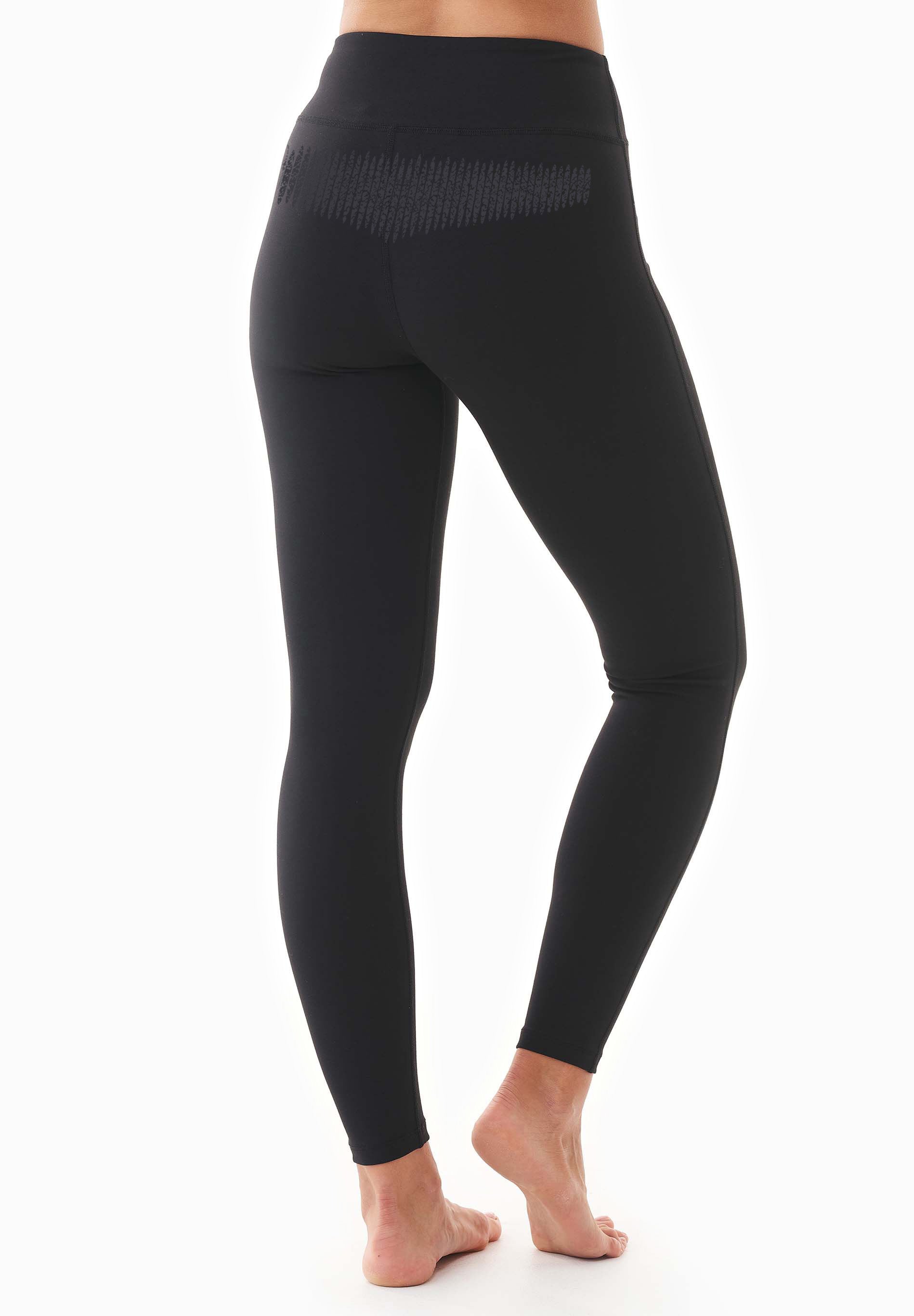 LENNA | High-waisted leggings made from organic cotton in black - Ecomarket.com