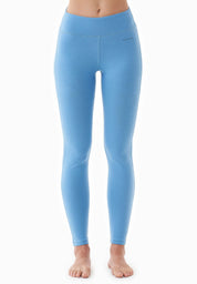 LENNA | High-waisted leggings made from organic cotton in blue - Ecomarket.com