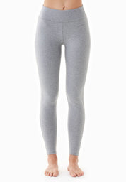 LENNA | High-waisted leggings made from organic cotton in grey - Ecomarket.com