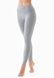 LENNA | High-waisted leggings made from organic cotton in grey - Ecomarket.com