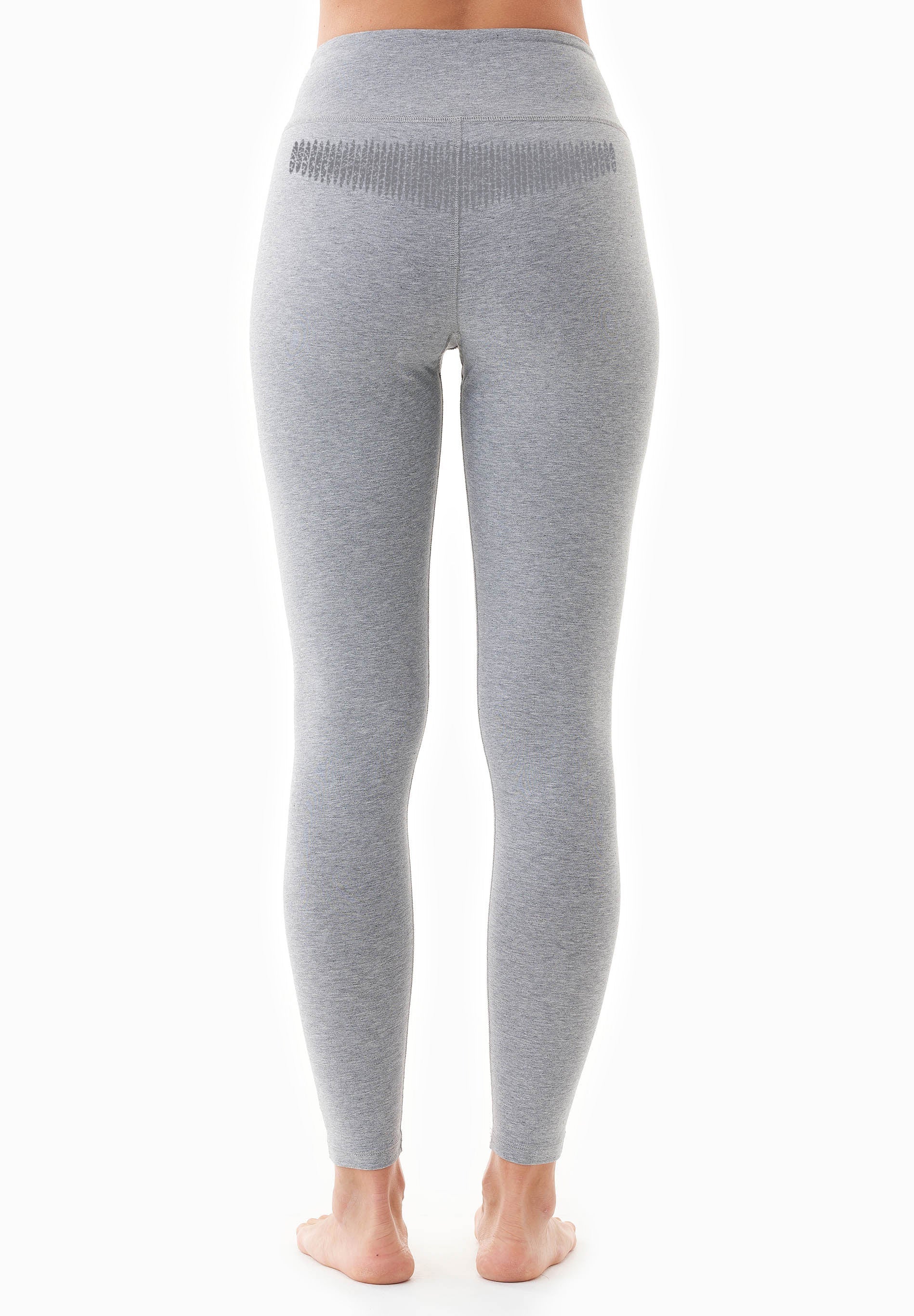 LENNA | High-waisted leggings made from organic cotton in grey - Ecomarket.com