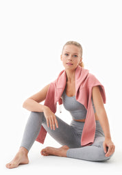 LENNA | High-waisted leggings made from organic cotton in grey - Ecomarket.com