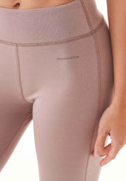 LENNA | High-waisted leggings made from organic cotton in mocha - Ecomarket.com