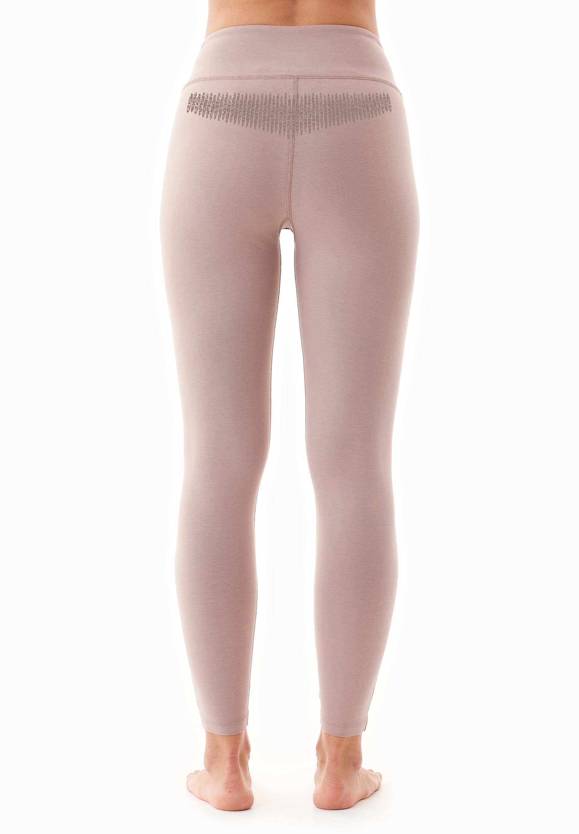 LENNA | High-waisted leggings made from organic cotton in mocha - Ecomarket.com