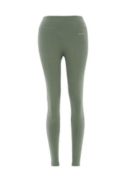 LENNA | High-waisted leggings made from organic cotton in olive - Ecomarket.com