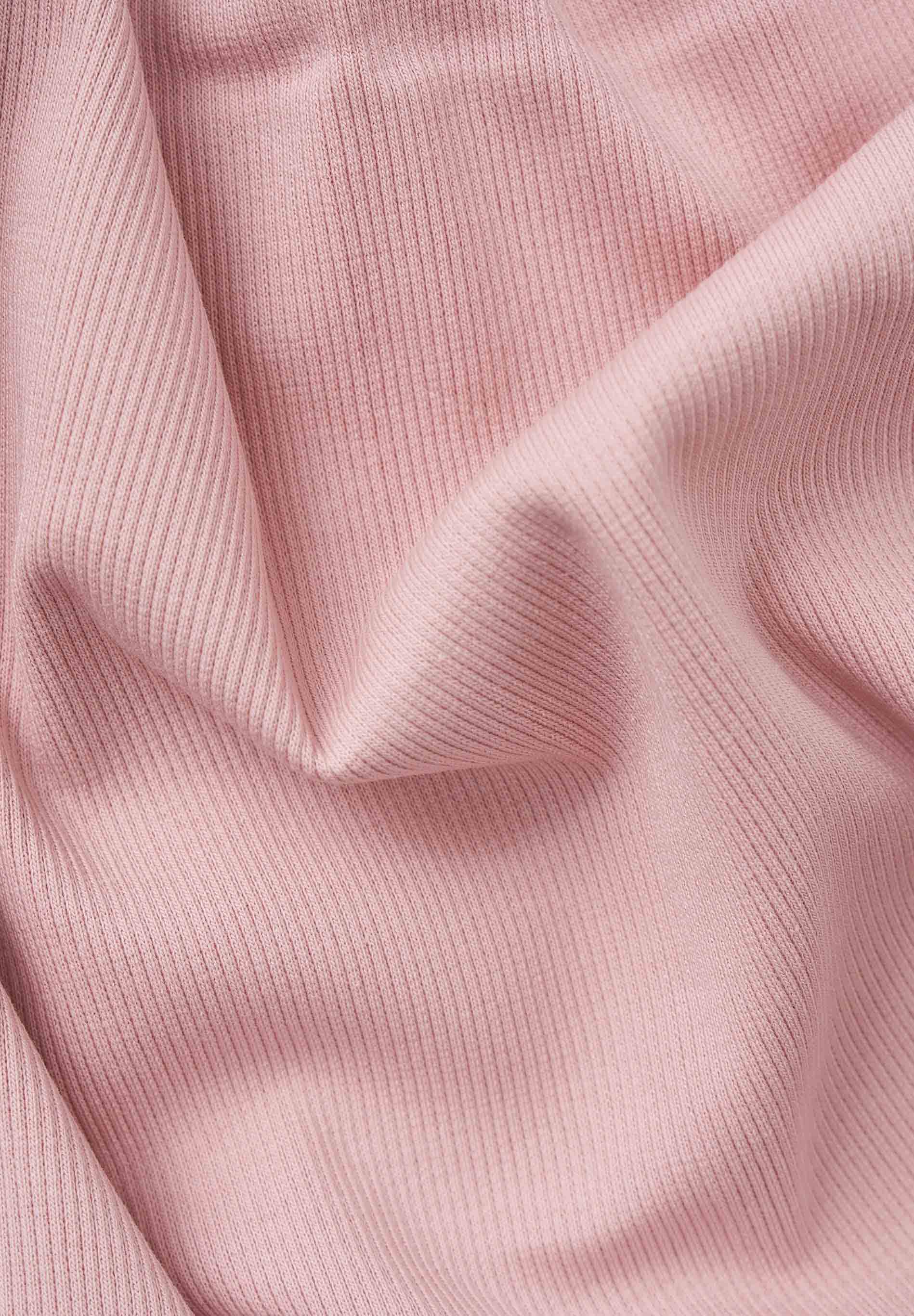 SONNIA | Cropped Ribbed Top in Organic Cotton in pink - Ecomarket.com