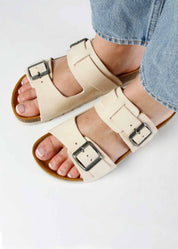 LUCA NUBUK SANDAL BEIGE - Ecomarket.com