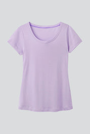 Scoop Neck Cotton Modal Blend T-shirt - Ecomarket.com