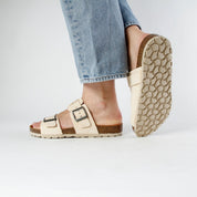 LUCA NUBUK SANDAL BEIGE - Ecomarket.com