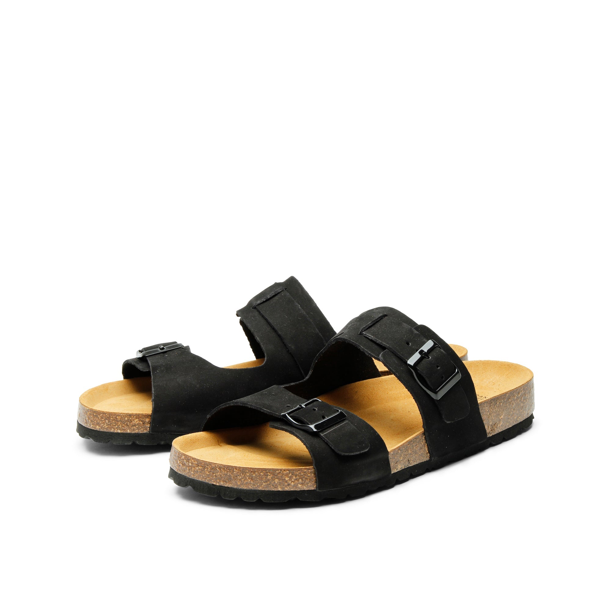 LUCA NUBUK Sandal in black - Ecomarket.com