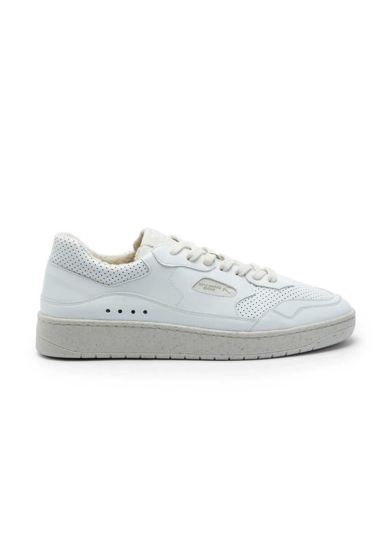Retro Vegan Plant-based Apple Leather Sneakers in White – Ecomarket.com