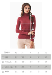 Organic Cotton Ribbed Turtleneck Shirt in light brown - Ecomarket.com