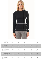 Long-Sleeved Shirt in LENZING™ ECOVERO™ Jersey in black - Ecomarket.com