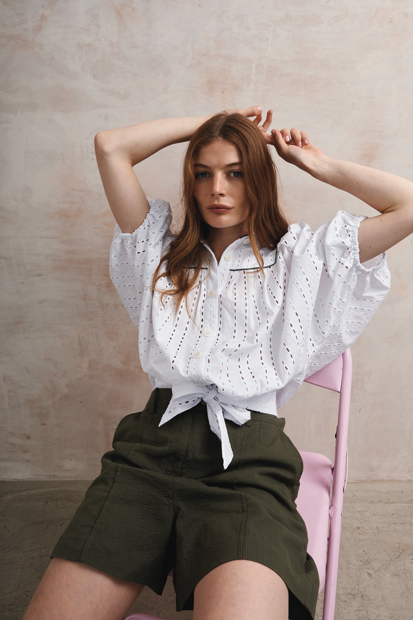 EMMIE - Organic Cotton Short - Khaki - Ecomarket.com