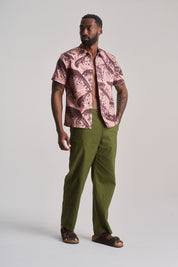 MAKULU - Organic Linen Cotton Trouser - Khaki - Ecomarket.com