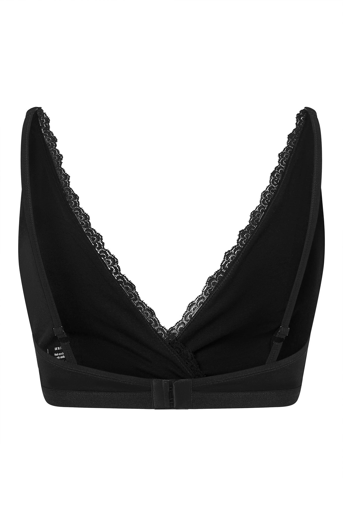 MARGOT Organic Cotton Lace Bra - Black - Ecomarket.com