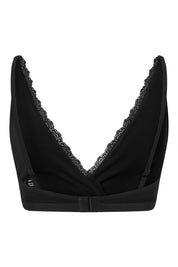MARGOT Organic Cotton Lace Bra - Black - Ecomarket.com