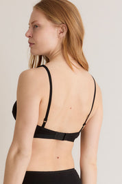 MARGOT Organic Cotton Lace Bra - Black - Ecomarket.com
