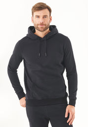 Soft Touch Hoodie in 100% Organic Cotton in black - Ecomarket.com