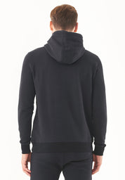 Soft Touch Hoodie in 100% Organic Cotton in black - Ecomarket.com