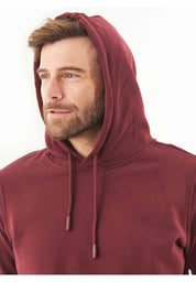 Soft Touch Hoodie in 100% Organic Cotton in bordeaux - Ecomarket.com