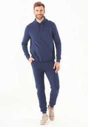 Soft Touch Hoodie in 100% Organic Cotton in navy - Ecomarket.com