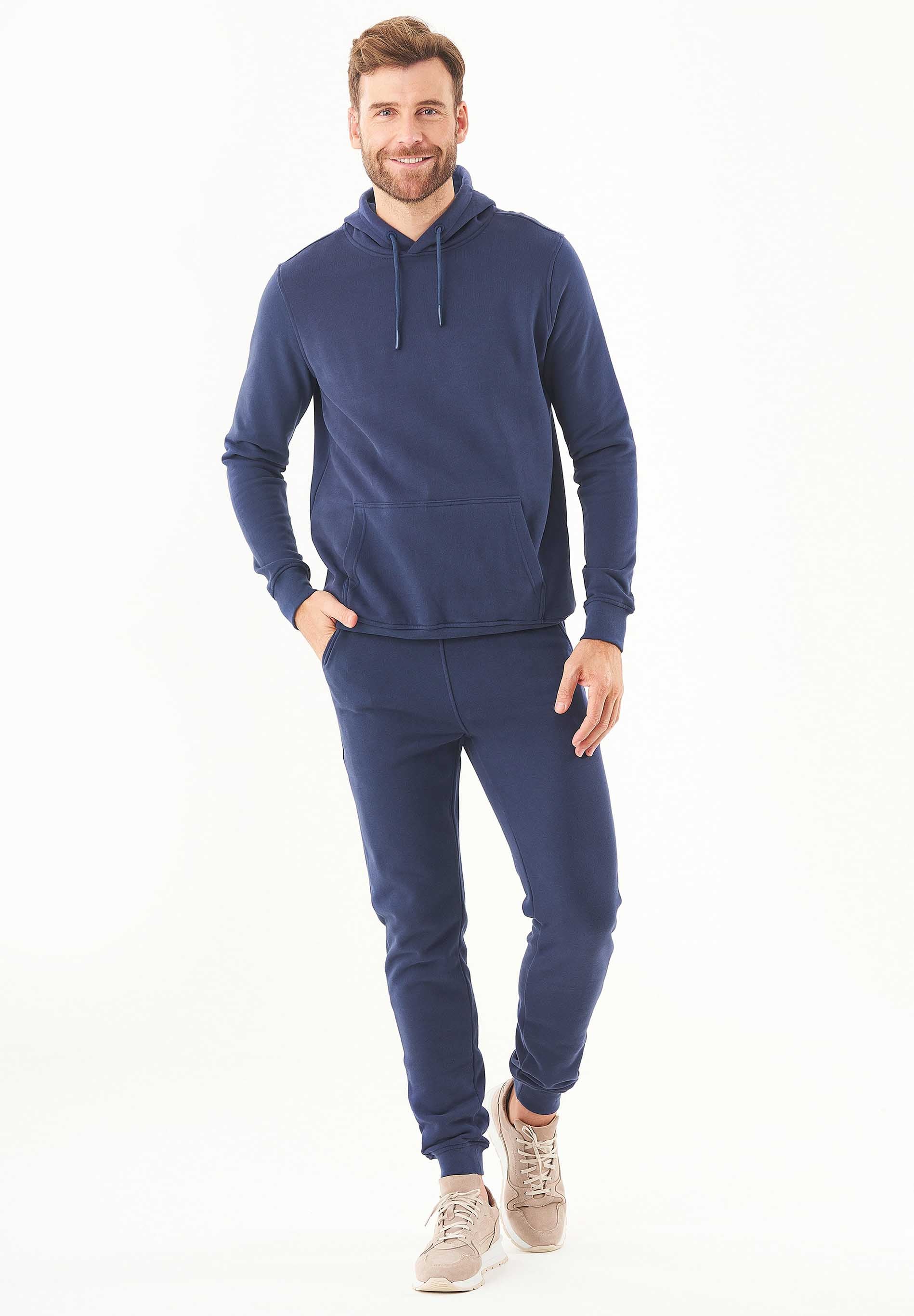 Soft Touch Hoodie in 100% Organic Cotton in navy - Ecomarket.com
