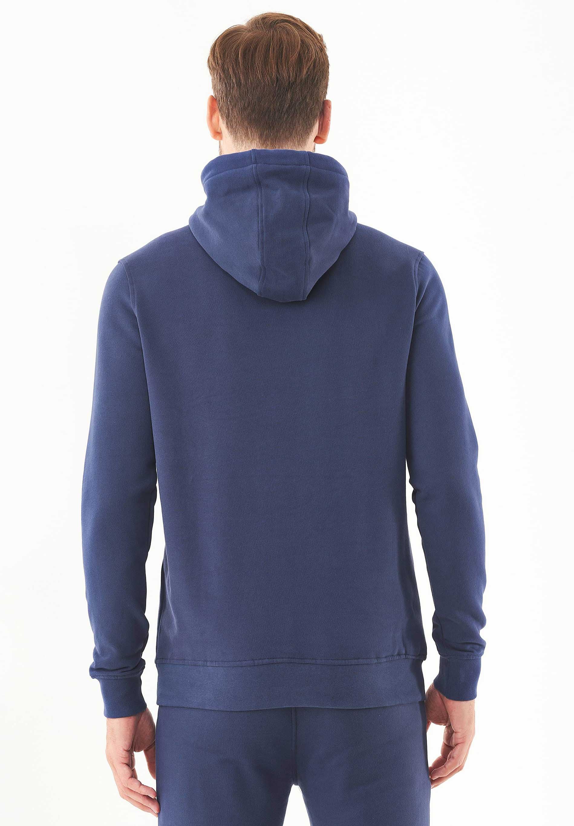 Soft Touch Hoodie in 100% Organic Cotton in navy - Ecomarket.com