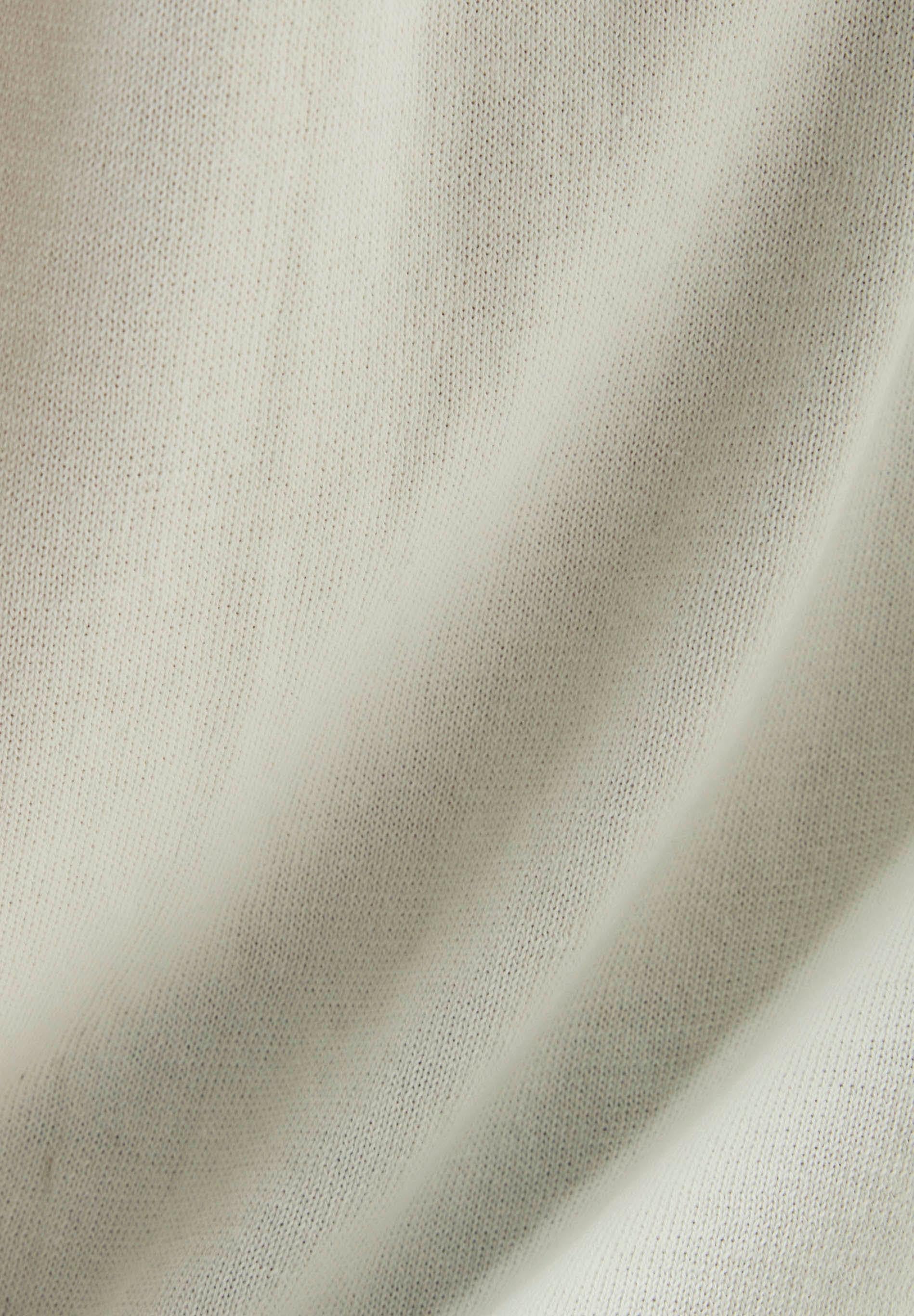 Organic Cotton Knit Crewneck Sweater in white - Ecomarket.com